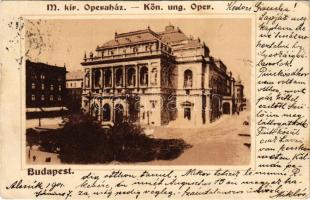 1901 Budapest VI. M. kir. Operaház (EK)