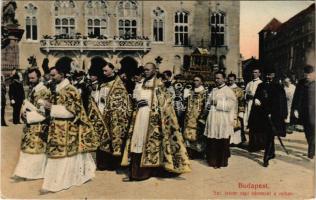 1917 Budapest I. Szent István napi körmenet a várban (EK)
