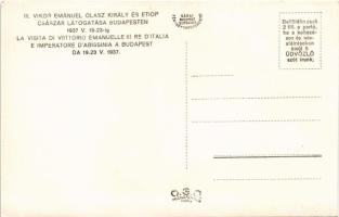 Budapest, III. Viktor Emánuel olasz király és etióp császár látogatása 1937. május 19-23-ig. / Victo...
