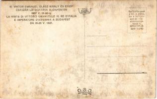 Budapest, III. Viktor Emánuel olasz király és etióp császár látogatása 1937. május 19-23-ig. / Victo...