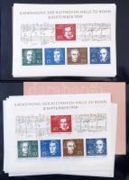 NSZK nagy példányszámú bokk / kisív tétel jobbakkal A /4 levélberakóban. Magas katalógus érték!!