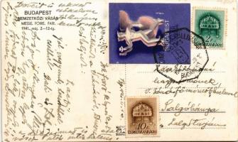 1941 Budapest, Nemzetközi Vásár 1941. Vitéz Nagybányai Horthy Miklós kormányzó megnyitja a vásárt, m...