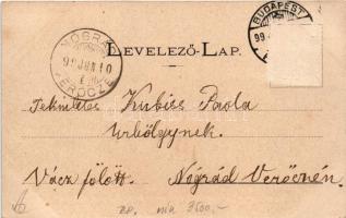 1899 Budapest XII. Svábhegy, fogaskerekű vasút megállóhelye vonattal, vasútállomás, gőzmozdony, fodr...