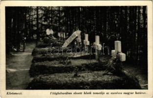 Kőrösmező, Körösmező, Jaszinya, Jasina, Yasinia (Máramaros); Világháborúban elesett hősök temetője a...