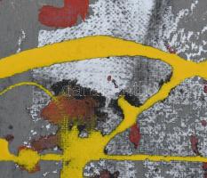 Puha Ferenc (1951-): Diptichon. Akril, vászon, jelzett a hátoldalán. Két darabból álló mű. 20×20x2 (...