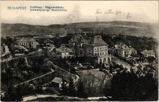 Budapest XII. Svábhegy, nagyszálloda, látkép. Schwarz Jakab kiadása