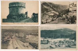 20 db RÉGI külföldi város képeslap vegyes minőségben / 20 pre-1945 foreign town-view postcards, in mixed quality