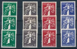 1939 Svájci Nemzeti Kiállítás sor 344-355 (Mi EUR 35,-)