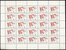 1981 Magyar történelmi zászlók 40f hajtott teljes ív
