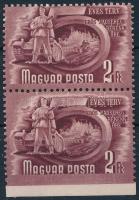1951/53 Ötéves terv (II.) 2Ft függőleges pár alul fogazatlan (10.000)