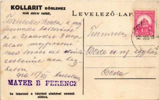 1926 Kollarit-Bőrlemez a szagtalan tetőfedéllemez / Kollarit Lederpappe mit Kautschukcomposition Übe...
