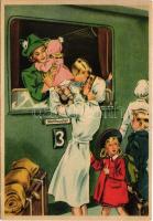 Die NSV.-Helferin im Bahnhofsdienst. "Frauen schaffen für euch" Erich Gutjahr Bildverlag N...