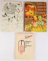 3 db ruhaipari kiadvány: Nemzetközi divattanácskozás Prága 1978. Bp., 1978, Ipari Szövetkezetek Országos Tanácsa. Kiadói papírkötés. + Bock Sándor: Ruhaipari anyag- és áruismeret II. Bp., 1993, Műszaki Könyvkiadó. Kiadói papírkötés, kissé viseltes borítóval, helyenként ceruzás bejegyzésekkel. + Textil, és ruhaipari anyag- és áruismeret. Bp.-Veszprém, 1997, Magyar Divat Intézet - Göttinger Bt. Kiadói papírkötés, viseltes borítóval, helyenként bejegyzésekkel.