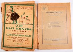 Hunyady Erzsébet: A jó házi konyha. Igy kell főzni!! III., VI., X. füzetek (3 db). Bp., é.n., Singer...