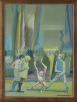 Neuberger István (1953-): Maki. Olaj, farost. Jelzett. Fakeretben. 40x30 cm