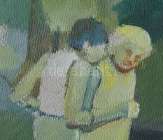 Neuberger István (1953-): Maki. Olaj, farost. Jelzett. Fakeretben. 40x30 cm