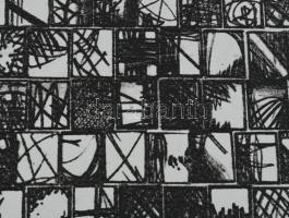 Neuberger István (1953-): Fraktálok, 1987. Litográfia, papír. Jelzett. Művészpéldány EA 3/10 számozá...