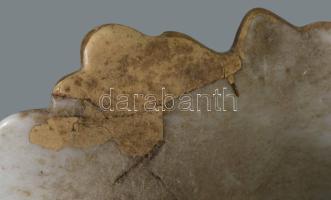 cca 19. sz. középső-utolsó harmada, "Old Paris" francia nagyváza plasztikus florális díszí...