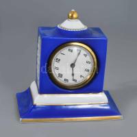 1922-1926 Rosenthal asztali óra. Jelzett, kopással, alján pattanással, szerkezete javítandó, m: 13 cm