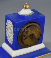 1922-1926 Rosenthal asztali óra. Jelzett, kopással, alján pattanással, szerkezete javítandó, m: 13 c...