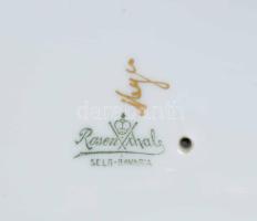 1922-1926 Rosenthal asztali óra. Jelzett, kopással, alján pattanással, szerkezete javítandó, m: 13 c...