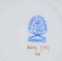 Herendi Kitty mintás bonbonier, rózsán minimális pattogzással, d: 7,5 cm