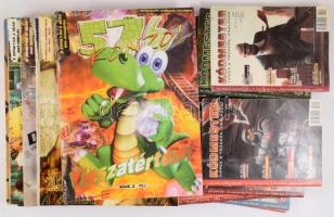 1998-2006 Gamer magazinok: Kódmester 14 db száma + 576 Konzol 13 db száma, vegyes állapotban
