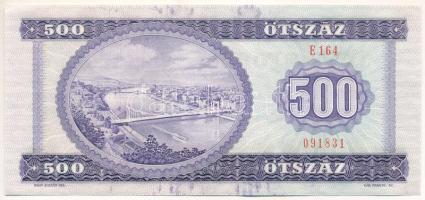 1990. 500Ft "E 164 091831" T:AU hullámos papír, nyomdai festékfoltok
Adamo F43