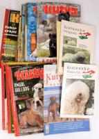 1996-2006 Kutyás magazinok, összesen 22 db, közte Kutyabarát I. évf. 1. szám, Komondor Magazin, stb. Vegyes állapotban.