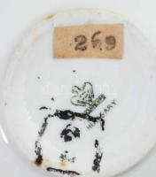 Aquincum aquazur bonbonier. Jelzett, hibátlan, d: 6,5 cm