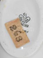 Aquincum aquazur tubákos edény. Jelzett, hibátlan, m: 8 cm