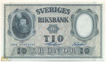 Svédország 1958. 10K "05902025" T:AU folt Sweden 1958. 10 Kronor "05902025" C:AU spotted Krause P#43f