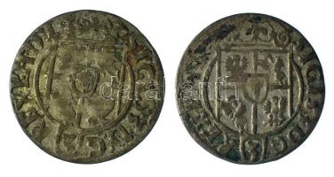 Lengyel-Litván Nemzetközösség 1622-1623. 3p / Póltorak (1/24 Tallér) Ag "III. Zsigmond" Bydgoszcz (2x: 1,20g, 1,07g) T:VF patina Polish-Lithuanian Commonwealth 1622-1623. 3 Polker / Półtorak (1/24 Thaler) Ag "Sigismund III" Bydgoszcz (2x: 1,20g, 1,07g) C:VF patina Krause KM#41