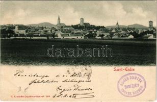 1901 Szentendre, látkép. H. V. + "Eugen Dumtsa Szent-Endre" (EK)