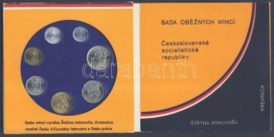 Csehszlovákia 1990. 5h-5K 7db klf forgalmi érme szettben T:BU