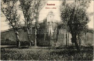 1911 Komárom, Komárno; Kőszűz a várban. Laky Béla kiadása / castle walls, monument