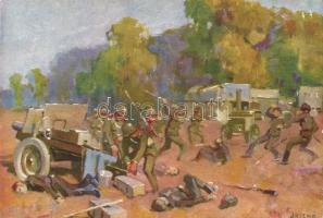 Gunner Mihály Sasvári during battle s: Juszkó (Rb)