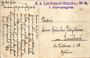 1914 Komárom, Komárno; Jókai Mór utca, templom, Szloboda János üzlete. L. H. Pannonia / street view,...