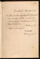 1938-1958 Huszár Mária tótkomlósi lány emlékkönyve, benne számos bejegyzéssel (néhány későbbi bejegy...