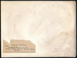 cca 1950 Gozmány György, Romváry Getrúd és Markos József (Alfonzó) a Vígszínház Peleskei nótárius c....