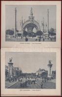 1900 Exposition 1900 Album photographique. 14 lapos képes leporello kb 22 képpel a világkiállításról...