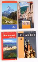 4 db útikönyv - Montenegró. Crana Gora. 2015., Krakkó. 2001., Dél-Tirol. Dolomitok. 2002., Svájc. 2011. Kiadói papírkötés, jó állapotban.