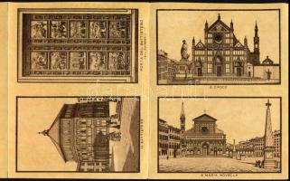ca 1890 Ricordo di Firenze, Térképes barna litho leporelló 6 képpel. 

ca 1890 Ricordo di Firenze,...