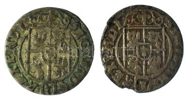 Lengyel-Litván Nemzetközösség 1624. 3p / Póltorak (1/24 Tallér) Ag "III. Zsigmond" Bydgoszcz (2x: 1,04g, 0,88g) T:XF,VF patina Polish-Lithuanian Commonwealth 1624. 3 Polker / Półtorak (1/24 Thaler) Ag "Sigismund III" Bydgoszcz (2x: 1,04g, 0,88g) C:XF,VF patina Krause KM#41