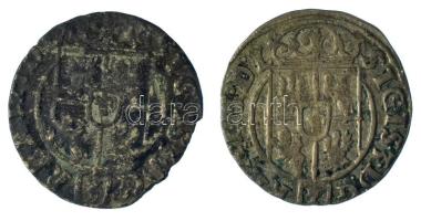 Lengyel-Litván Nemzetközösség 1625. 3p / Póltorak (1/24 Tallér) Ag "III. Zsigmond" Bydgoszcz (2x: 0,94g, 0,90g) T:XF,F patina Polish-Lithuanian Commonwealth 1625. 3 Polker / Półtorak (1/24 Thaler) Ag "Sigismund III" Bydgoszcz (2x: 0,94g, 0,90g) C:XF,F patina Krause KM#41