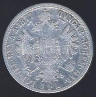 Ausztria 1877. 1Fl Ag T:3+