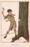 Woodcutter scout s: Hergé