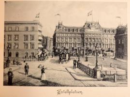 ca 1900 Göteborg 10 képet tartalmazó füzet. Joh. Ol. Andreen. kiadása. Aranyozott egészvászon kötésben, A könyvtest elvált, de a lapok és a kötés is jó állapotban 22x13 cm  ca 1900 Gothenburg booklet with 10 pictures. Published by Joh. Ol. Andreen. Gilded full cloth binding, The book body is detached, but the pages and binding are in good condition 22x13 cm