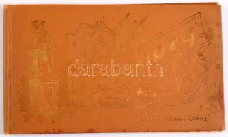 ca 1900 Göteborg 10 képet tartalmazó füzet. Joh. Ol. Andreen. kiadása. Aranyozott egészvászon kötésb...