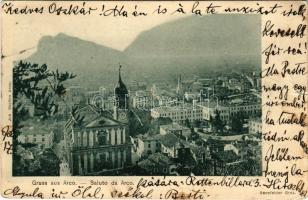 1901 Arco (Südtirol), general view. Joh. Skulina (szakadás / tear)
